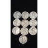 Image 1 : Assorted Years & Mint Marks 90% Silver Walking Liberty Half Dollars - Face Value: $5.00