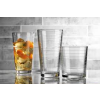 Image 1 : Home Essentials 16-Piece Drink Set includes Eight 17oz Cooler Glasses and Eight 13oz Rocks Glasses