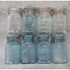 Image 1 :  Excellent Condition, Eight 8'' Glass Jars With With Wire Bails & Glass Lids