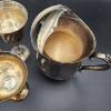 Image 6 : Set of Five Silverplated Swirl Goblets & Silverplated Pitcher - Total Weight: 5.4 lbs