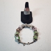 Image 1 : Sterling Silver Pandora-Like Charm Bracelet & Two Rings - See Photos! 