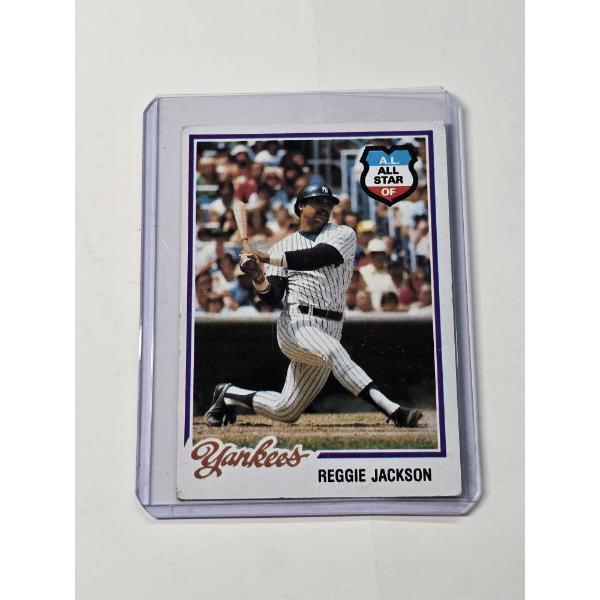 1978 Topps Burger King All-Star REGGIE JACKSON NY Yankees Baseball Card #21 - Exceptional Condition