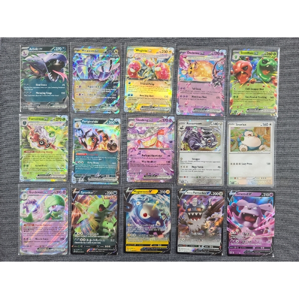 15 Assorted Holo Rare & Promo Pokemon Trading Cards Ft. Tyanitar & Snorlax - NEAR MINT - ENGLISH
