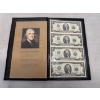 Image 1 : Rare Uncut Sheet Of United States Jefferson $2.00 Bills - Authentic US Money - 2003 A Series