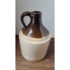 Image 3 : 8 1/2" Vintage Stoneware Whiskey Jug Crock 