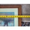 Image 5 : Vintage Wood Framed Joe Sambataro Impressionist Lithograph Print - Horses in a Meadow