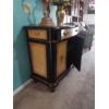 Image 4 : Excellent Two Color Fine Wood Occasional Cabinet With Hand Painted Embellishment.