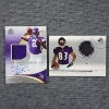 Image 1 : Two Upper Deck Rookie Authentic Minnesota Vikings Numbered Patch Cards Ft. Autographed Card