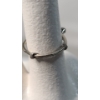 Image 4 : 14K White Gold Ring With Beautiful Blue & White Stones Weighing 4 Grams