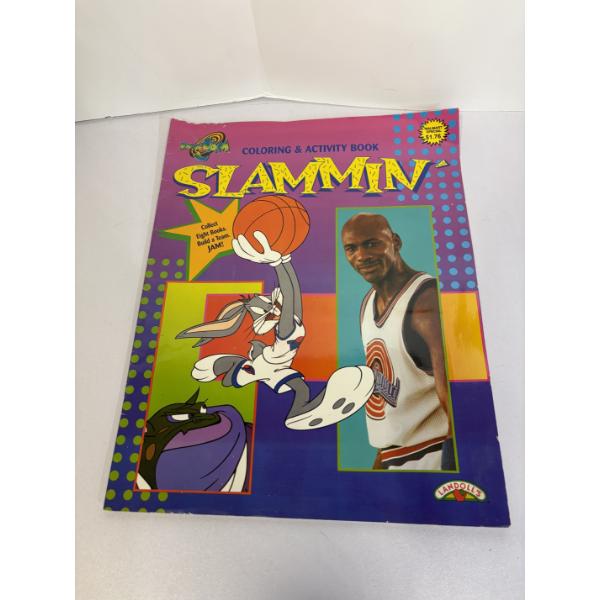Slammin Michael Jordan Space Jam Coloring & Activity Book - Landoll's - Made in USA 