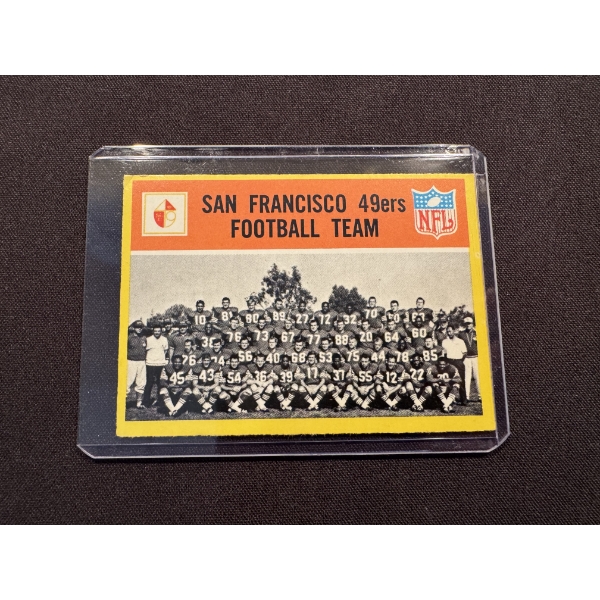 1967 San Francisco 49ers Football Team Card - Made By Philadelphia Cards - Harder To Find