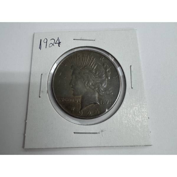  1924 United States Silver Peace Dollar- Incredible Condition 