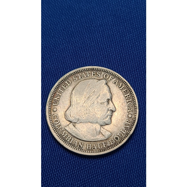 1893 Columbian Exposition Commemorative 90% Silver Half Dollar