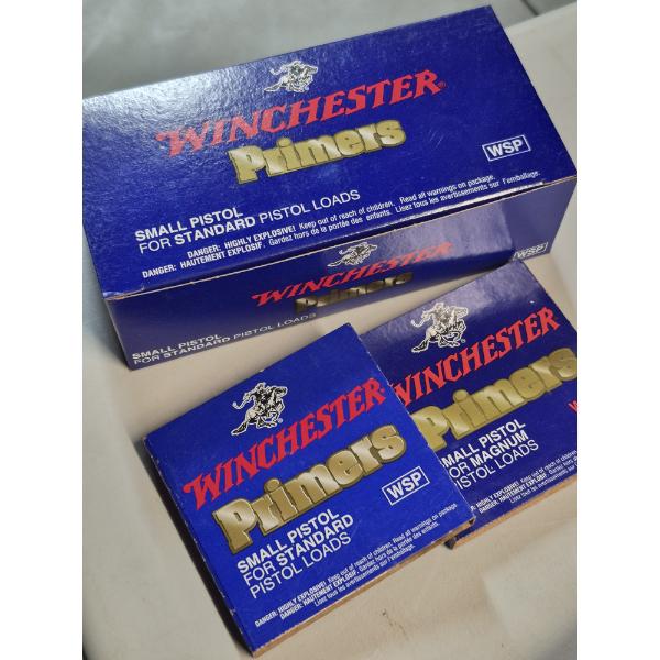 RELOADING - 1200 COUNT - WINCHESTER SMALL PISTOL PRIMERS - SEE PICS