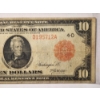 Image 2 : HARD TO FIND ~ US $10 Federal Reserve 1914 Red Seal Large Note ~ GREAT PIECE FOR COLLECTORS!