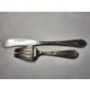 Image 6 : Reed & Barton Sterling Silver Fork & Knife With Stunning Dancing Flowers Design Weighing 42 Grams