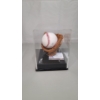 Image 1 : Authentic PSA Certified Dave Portnoy Autographed Baseball Sitting In Mini Glove With Display