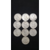 Image 1 : Assorted Years & Mint Marks 90% Silver Walking Liberty Half Dollars - Face Value: $5.00