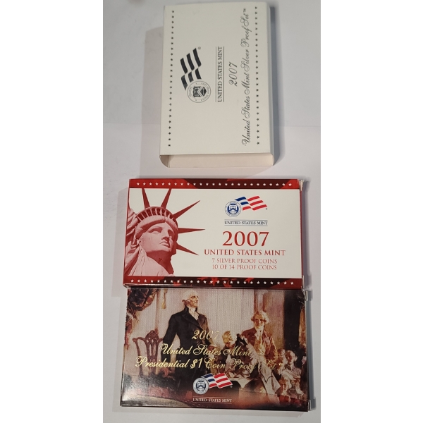 2007 United States Mint Silver Proof Coin Set 
