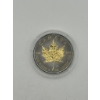 Image 2 : Canada 1oz .9999 Silver Maple Leaf - Gold Plated Queen and Maple Leaf