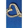 Image 5 : 10K Gold Diamond Heart Journey 18" Necklace With Diamonds - Weight: 2.4g