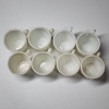Image 2 : Nice Lot of 8 Vintage White Pyrex Cups With Handles ~ Great Condition ~
