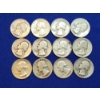 Image 1 : Assorted Years 90% Silver Washington Quarters - Face Value: $3.00