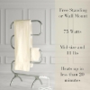 Image 3 : Jerdon Warmrails 37.5" MId-Size Wall-Mount or Floor Stand Towel Warming Rack - Chrome