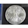 Image 5 : 2021 NGC MS 70 American Silver Eagle - 1oz Fine Silver - Heraldic Eagle T-1 - Mercanti Signed! 