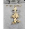 Image 2 : 14K Gold Woodstock Pendant Weighing 1 Gram - An Incredible Snoopy Charm!