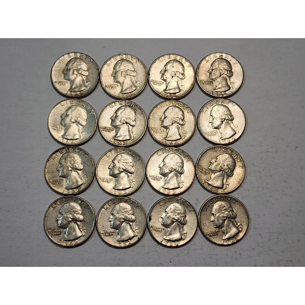 $4.00 Face Value of Assorted Years U.S. 90% Silver Quarters