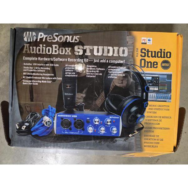 New! Pre Sonus Audio Box Studio Recording Kit
