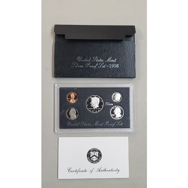 United States Mint 1998 Silver Proof Coin Set