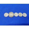 Image 4 : Silver Coins: 4- 90% Silver Liberty Dimes & 1-1918 Canadian 25 Cent 92.5% Silver Coin ASW: 0.1734oz