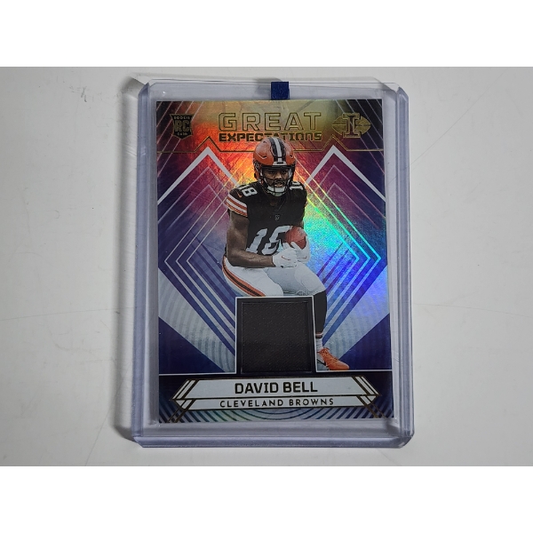 2022 Panini David Bell Cleveland Browns Football Card - Excellent Condition in Card Holder