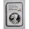 Image 1 : NGC PF70 ULTRA CAMEO GRADED 2007-W Silver 1 Oz American Eagle Round ~ Minted At West Point Mint! 