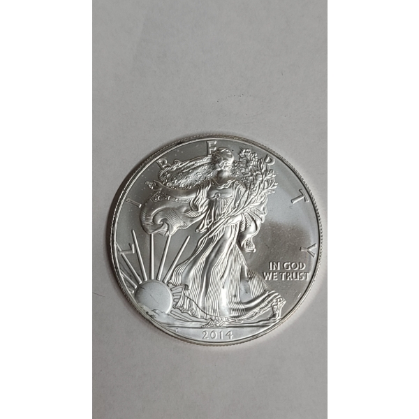 United States 2014 One Troy Ounce .999 Fine Silver American Eagle Coin