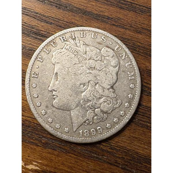 90% Silver - 1899-O Morgan Silver Dollar - FV $1.00 - Mintage 12,290,000
