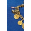 Image 6 : 14K Gold Charm Bracelet With Some 14K & 10K Gold Charms & 2 Gold Coins - TW: 57.1g 