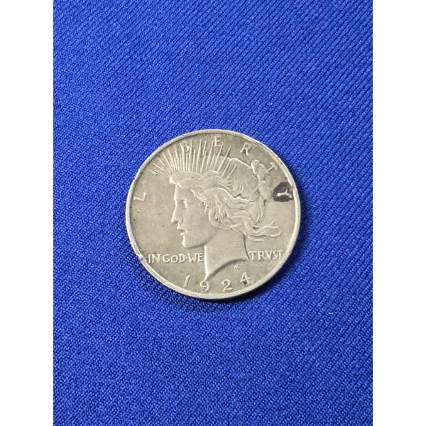 1924 United States Silver Peace Dollar