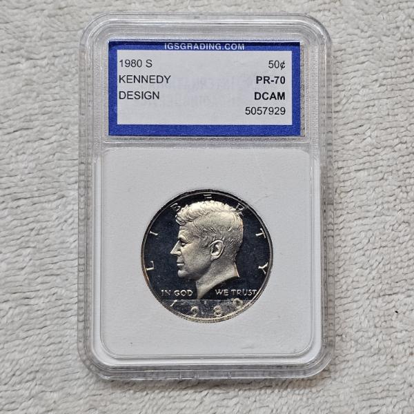 IGS PR-70 DCAM 1980-S Kennedy Half Dollar