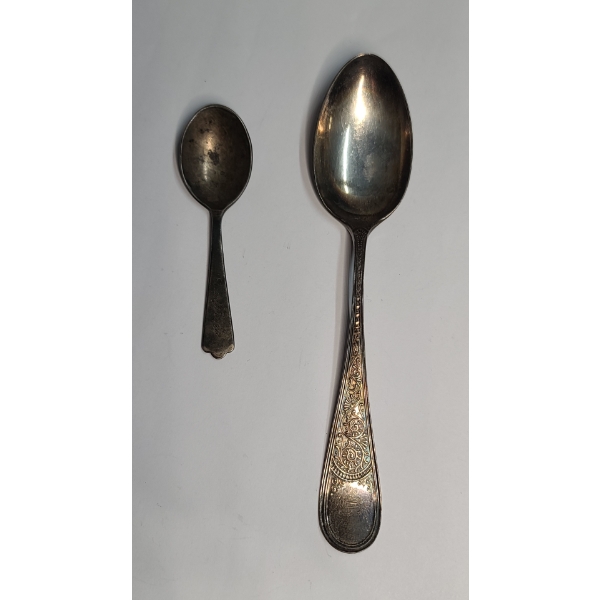 (2) Sterling Silver Spoons - Total Weight: 56.9g