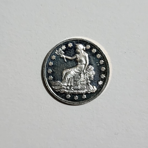 1 Gram .999 Fine Silver Seated Liberty Motif Round
