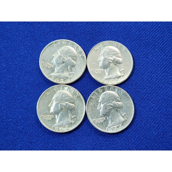$1.00 Face Value of Assorted U.S. 90% Silver Quarters