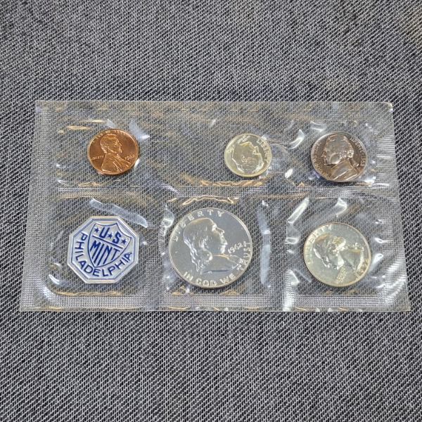 1962 United States Mint Silver Proof Coin Set Ft. Many 90% Silver Coins ~ ASW of 0.6149 Troy Ounces