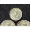 Image 4 : Two Silver Twenty Centavos (1944-D & 1945-D) Coins & 1944-D Silver Ten Centavos Coin Each 75% Silver