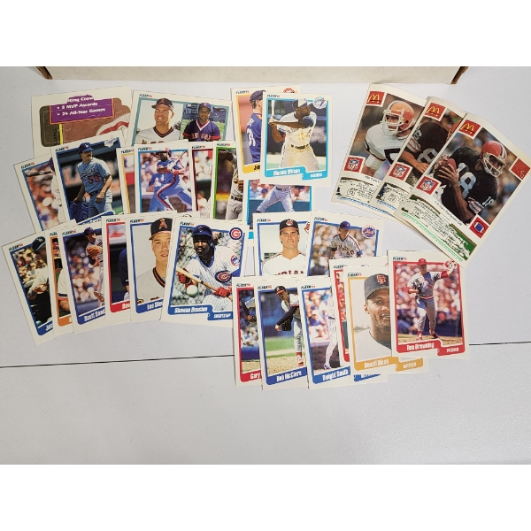Huge Lot of Over 300 Sports Trading Cards: 1990 Fleer, 1991 Donruss, 1991 Score & MORE! 