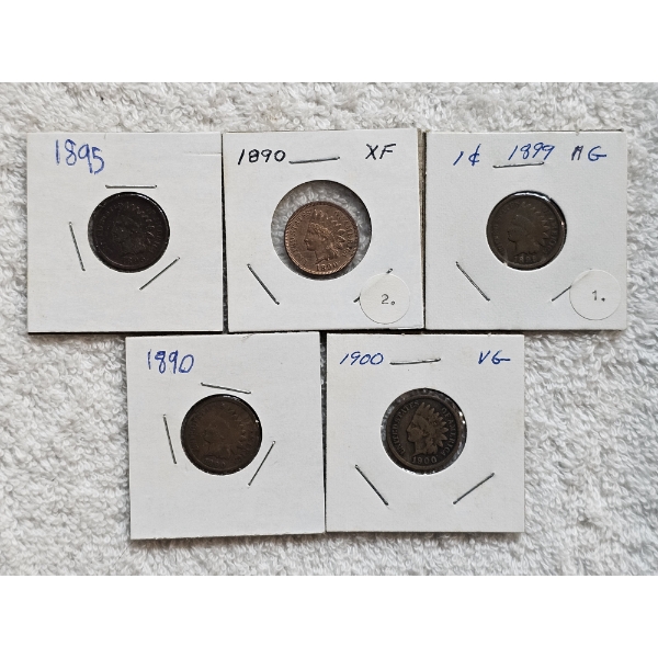 Assortment of U.S. Indian Head Cent Coins
