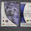 Image 8 : Three Upper Deck AUTOGRAPHED New York Giants Rookie Authentics Football Trading Cards Ft. NUMBERED!