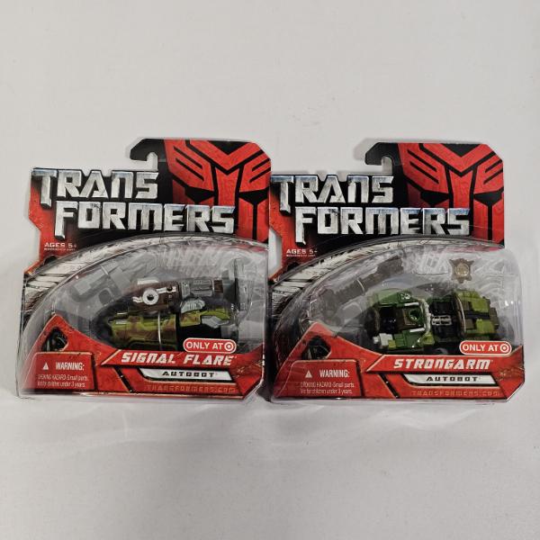 Transformers 2007 Movie Scout Class Signal Flare and Strongarm Target Exclusive Action Figures